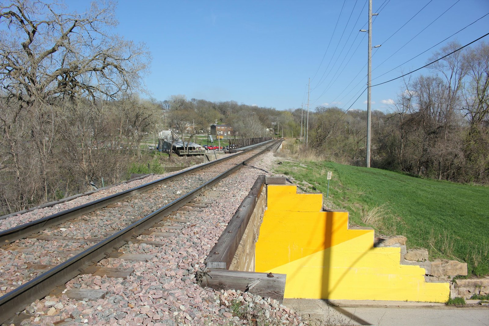 Looking east